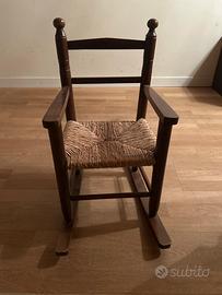 Sedia a dondolo per bambini