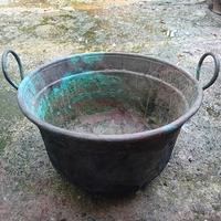 pentola in rame vintage 