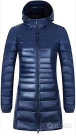 Giubbino lungo blu piumino da donna Guru tg. L