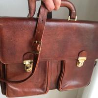 Borsa in pelle porta documenti o pc