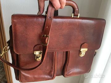 Borsa in pelle porta documenti o pc