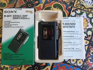Sony M-607V - Microcassette voice recorder