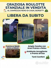 Roulotte stanziale libera subito