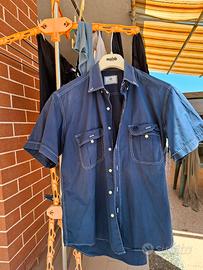Camicia maniche corte, blu, M