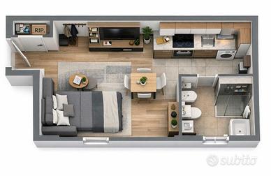 Monolocale c.so vittorio emanuele 370 libero sub