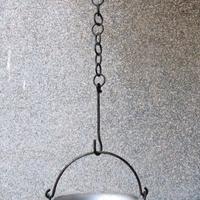 Pentola da camino con catena