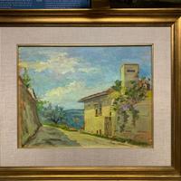 quadro a olio su tavola del pittore Guido Bernardi