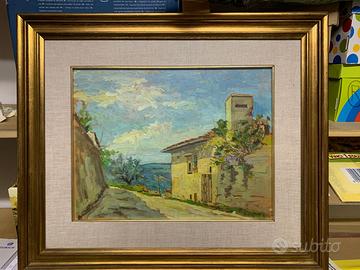 quadro a olio su tavola del pittore Guido Bernardi