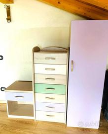 COME NUOVI - mobili per cameretta bimba