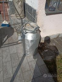 bidone latte alluminio 