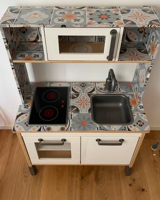 CUCINA in LEGNO+omaggio carello spesa+cucina smoby
