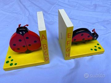 Coppia fermalibri coccinella