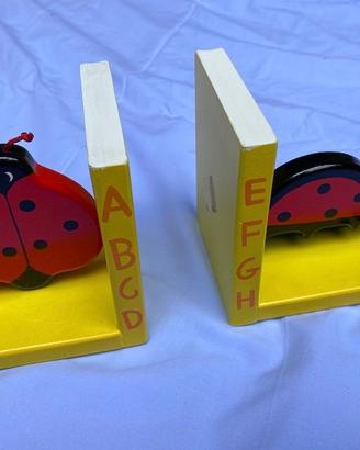 Coppia fermalibri coccinella
