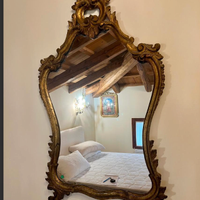 PREGIATOspecchioLEGNOintagliatoDORATOrococòANNI40
