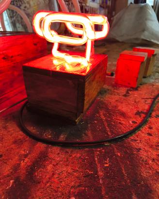 lampada neon vetro soffiato realizzate da me👍