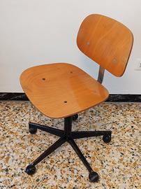 sedia industriale Velca vintage anni 60 