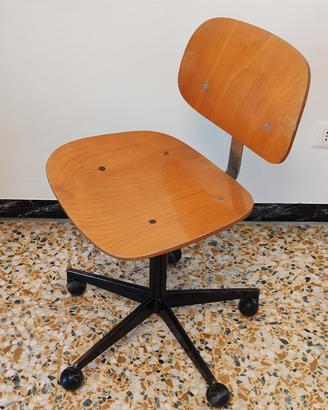 sedia industriale Velca vintage anni 60 