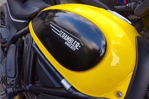 Scrambler ducati 800 gialla