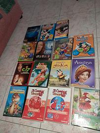 Set 14 DVD e 1 VHS per bambini 