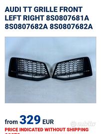 Griglie  Audi TT MK3  8S0807681AB  8S0807682AB 