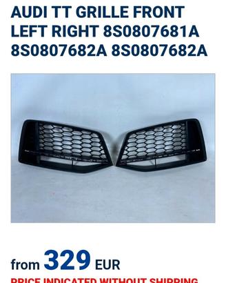 Griglie  Audi TT MK3  8S0807681AB  8S0807682AB 