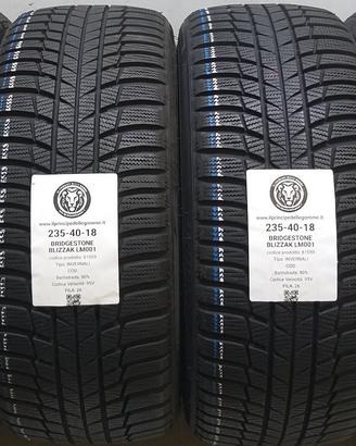 4 GOMME 235 40 18 BRIDGESTONE A61059