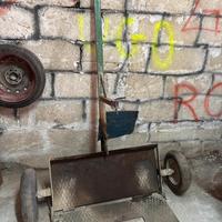 carrello porta scopatrice agricolo