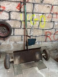 carrello porta scopatrice agricolo