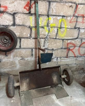 carrello porta scopatrice agricolo