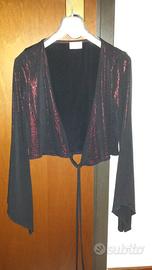 Coprispalle rosso, nero, rosso e nero con brillant