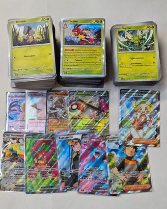 474 carte Pokemon originali JTG - TEF - SCR
