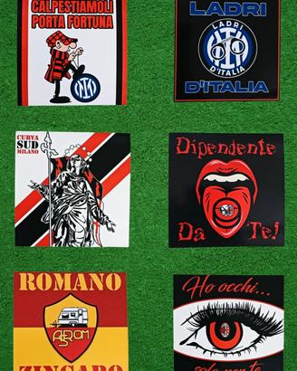 adesivi ultras Milan curva sud 