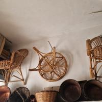 Set sedie e tavolo in vimini