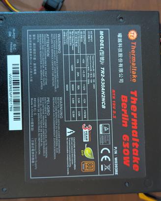 alimentatore PC thermaltake Berlin 630w