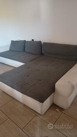 Divano angolare moderno  con funzione letto