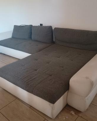 Divano angolare moderno  con funzione letto