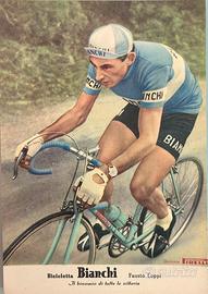 Cartolina epoca Fausto Coppi