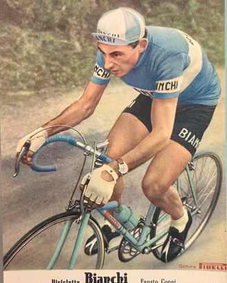 Cartolina epoca Fausto Coppi