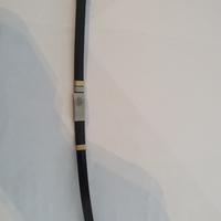 Bracciale caucciù e acciaio