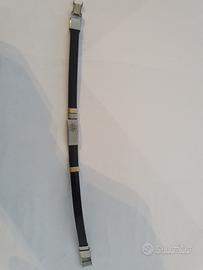 Bracciale caucciù e acciaio