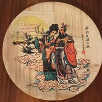 Piatto decorativo in bambù arte cinese
