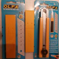 cutter olfa professionale ,con 11 lame 