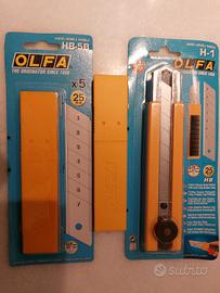 cutter olfa professionale ,con 11 lame 