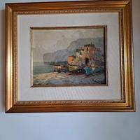 Quadro ad olio con cornice
