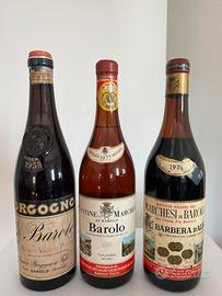 Vino Barolo da collezione / 3 Bottiglie