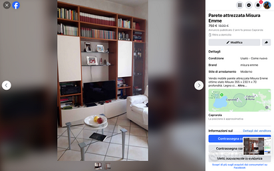 Parete attrezzata legno