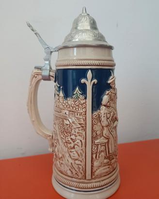 Boccale da birra tedesco vintage originale DBGM