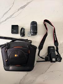 Canon EOS 650D + obbiettivi e borsa per trasporto