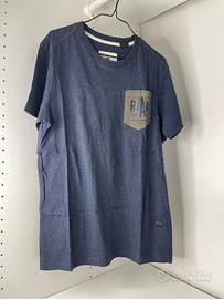 Maglietta G-Star Raw blu melange da uomo taglia S