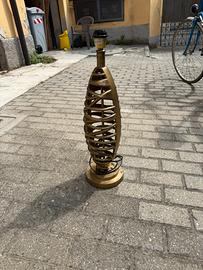 Lampada da Tavolo Design Spirale Oro